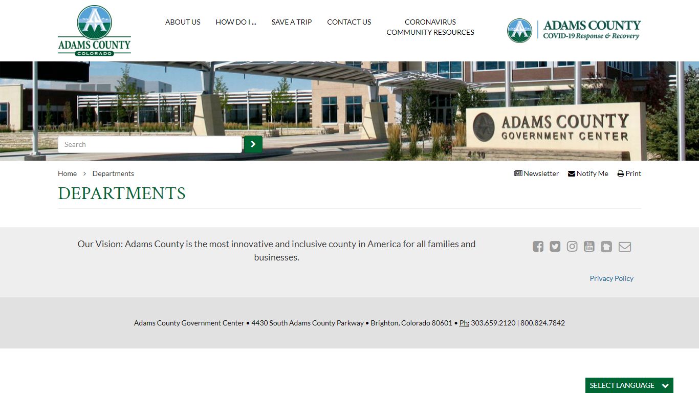 Departments | Adams County Government